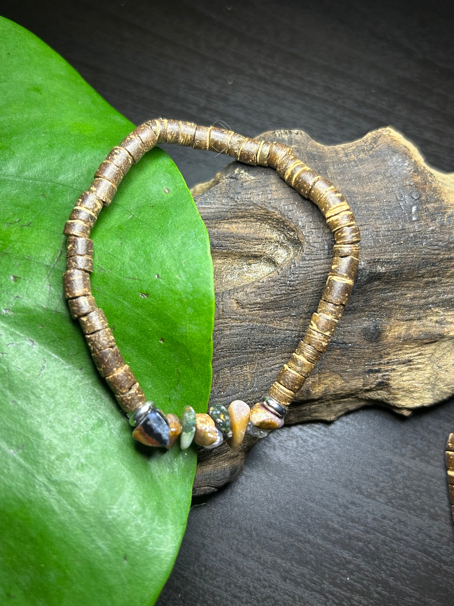 Moos Achat Splitterarmband