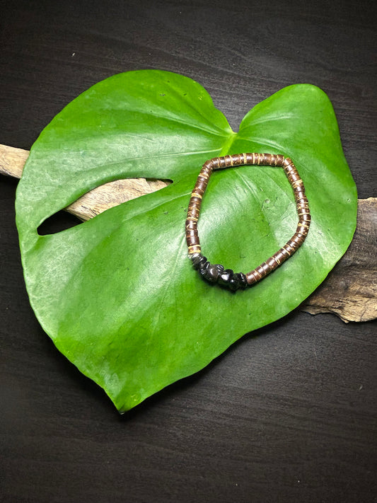 Obsidian Splitter Armband