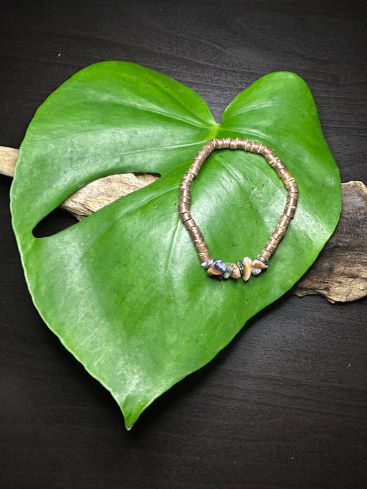 Moos Achat Splitterarmband