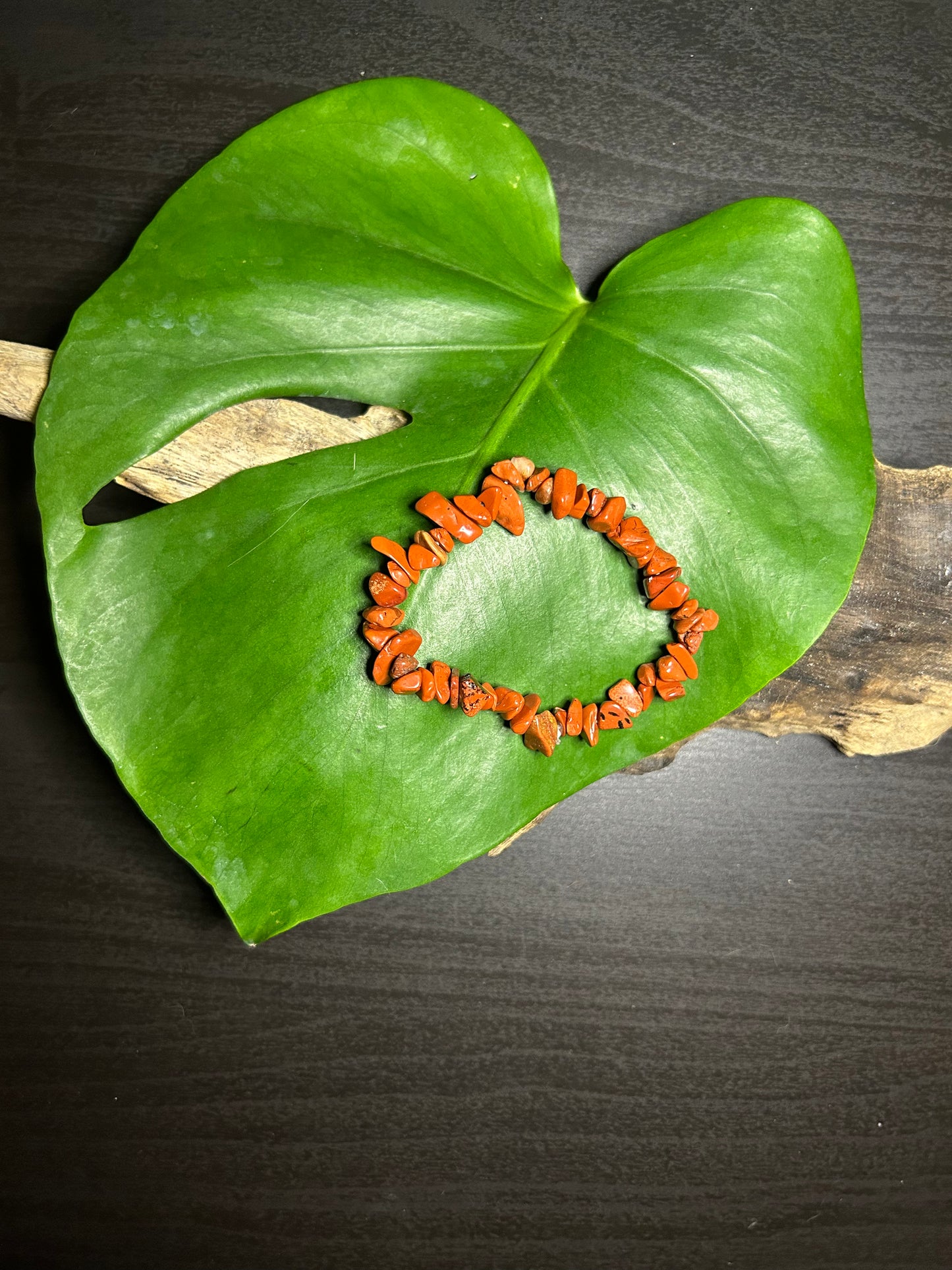 Roter Jaspis Splitterarmband