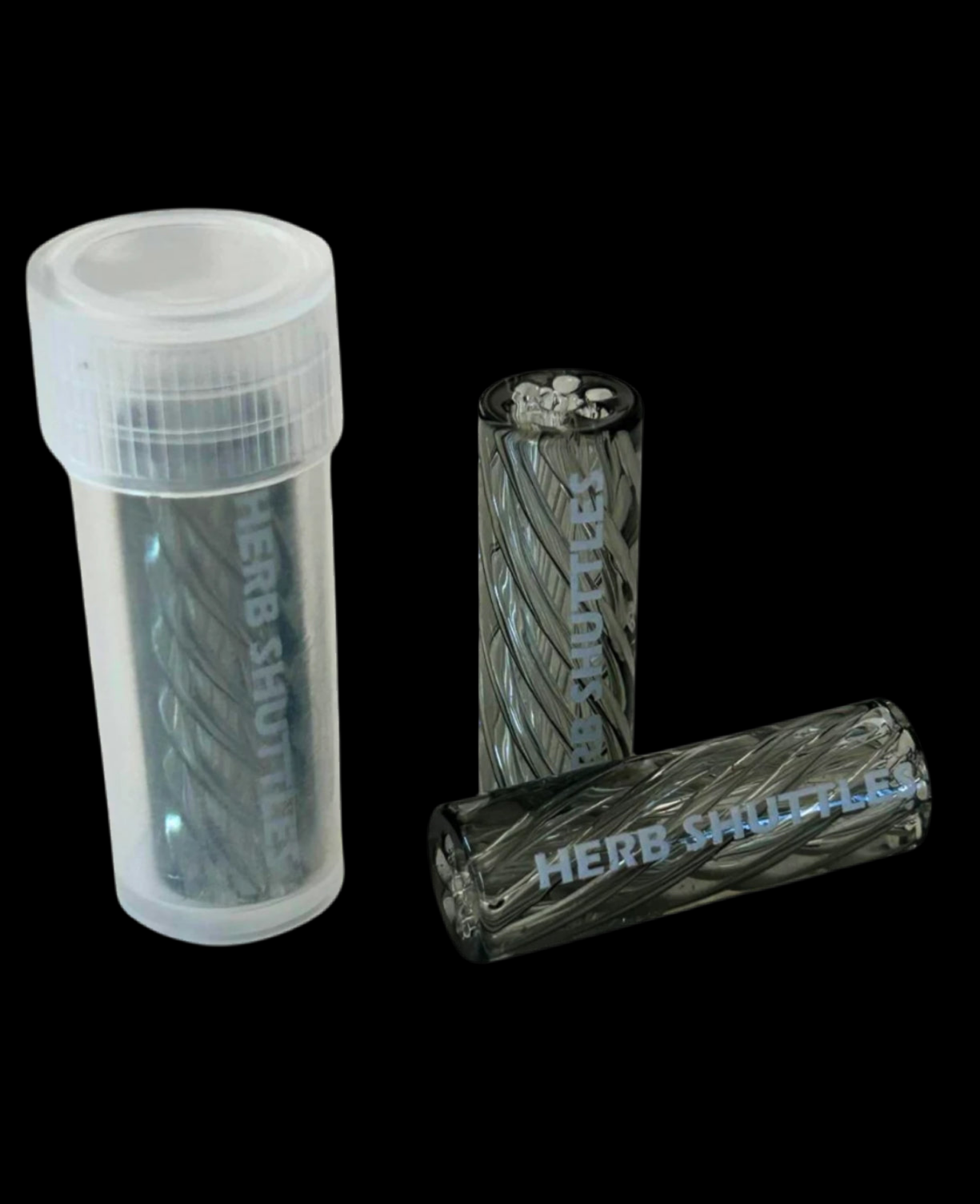 Herb Shuttles Glas Spiral-Tip 10mm - Black