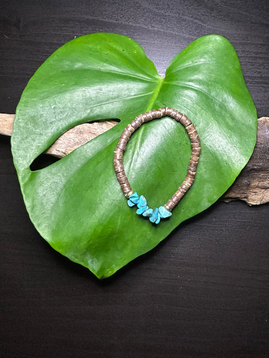 Türkis Splitterarmband