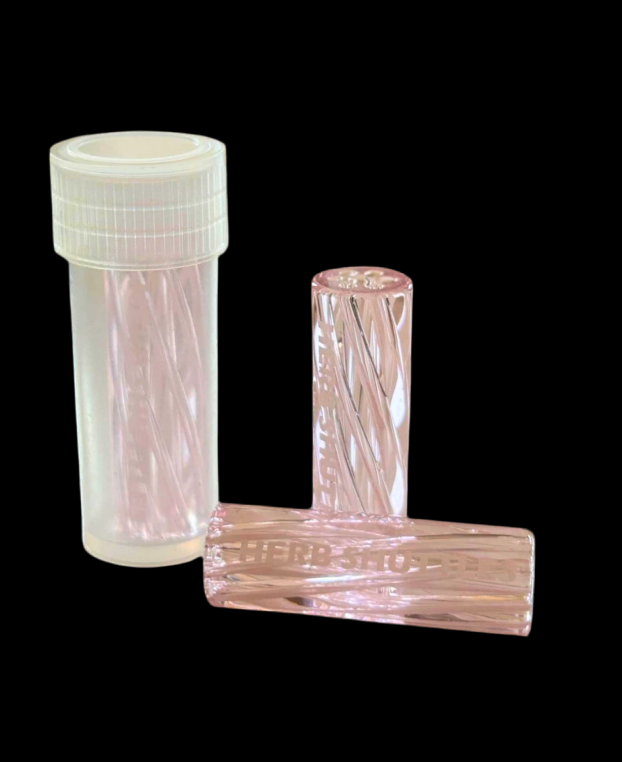 Herb Shuttles Glas Spiral-Tip 10mm - Pink