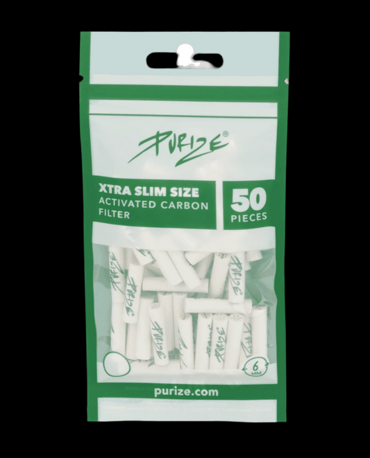 PURIZE Aktivkohlefilter XTRA Slim Size 5,9/6mm - (50 Stück)